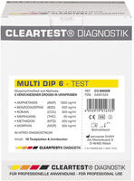CLEARTEST Multi Dip Drogen Urintest, Nachweis von 6 Drogen in Urinproben 1 St