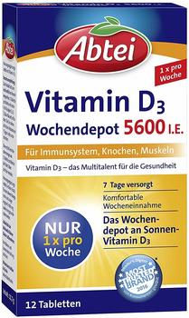 Abtei Vitamin D3 5.600 I.E. Wochendepot Tabletten (12 Stk.)