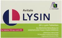 PZN-DE 10414300, Avitale L-Lysin 750 mg Tabletten 36.5 g, Grundpreis: &euro; 179,18 /