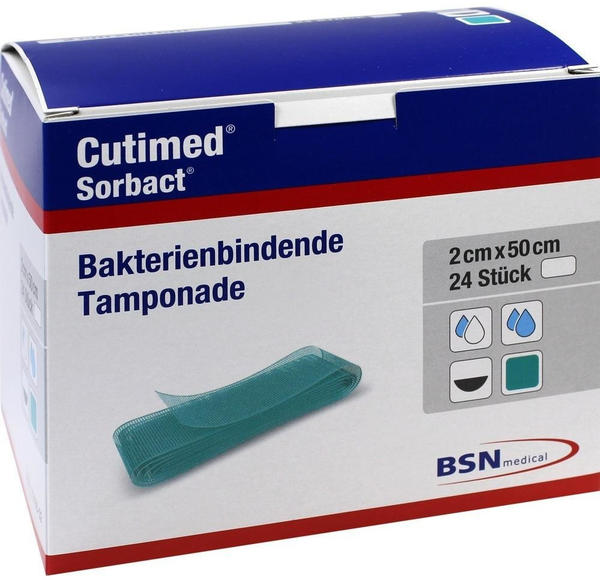BSN Medical Cutimed Sorbact Tamponaden 2 cm x 50 cm (24 Stk.)