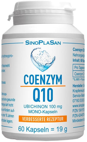 Sinoplasan Coenzym Q10 Ubichinon Mono-kapseln 100mg (60 Stk.)