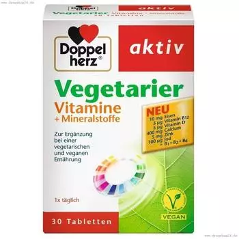 Doppelherz Vegetarier Vitamine + Mineralstoffe Tabletten 30 St.