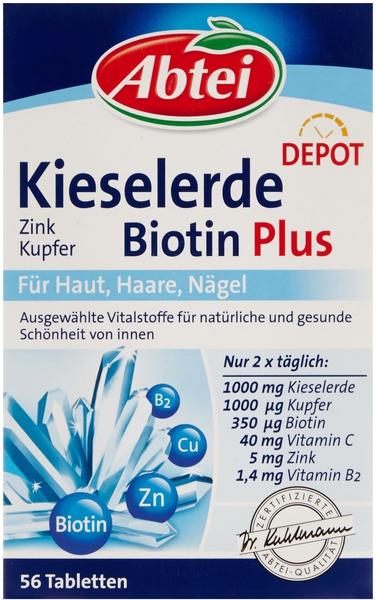 Abtei Kieselerde Plus Zink Kupfer Biotin Depot Tabletten (56 Stk.)