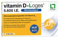 PZN-DE 10073661, Dr. Loges + Vitamin D-Loges 5.600 I.E. Kautabletten 19.5 g,
