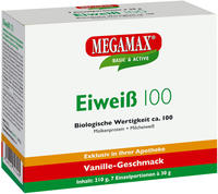 MEGAMAX Eiwei&szlig; 100 VANILLE 7X30 g
