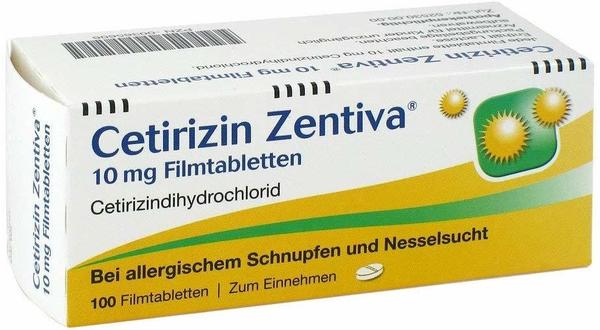 Zentiva Pharma GmbH Cetirizin Zentiva 10 mg Filmtabletten 100 St.