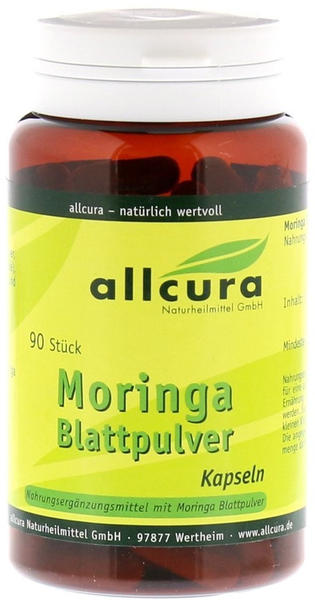 Allcura Moringa Blattpulver Kapseln (90 Stk.)