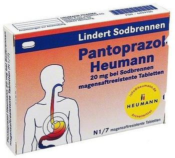HEUMANN PHARMA GmbH & Co Generica KG PANTOPRAZOL Heumann 20 mg b.Sodbrennen msr.Tabl. 7 St