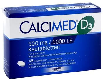 Calcimed D3 500 mg/1000 I.E. Kautabletten (48 Stk.)