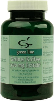11 A Nutritheke Grüner Kaffee 300 mg Extrakt Kapseln (120 Stk.)