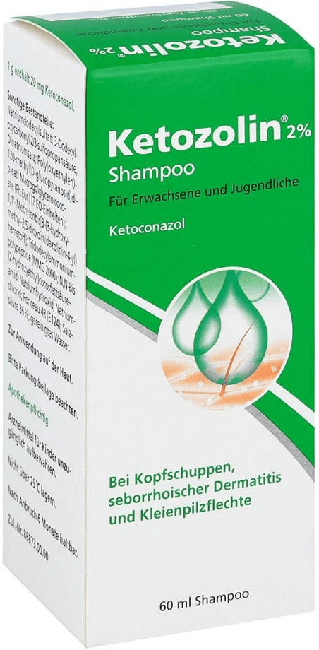 Dermapharm Ketozolin 2 % Shampoo (60 ml) Test: ❤️ TOP Angebote ab 5,04 €  (Mai 2022) Testbericht.de