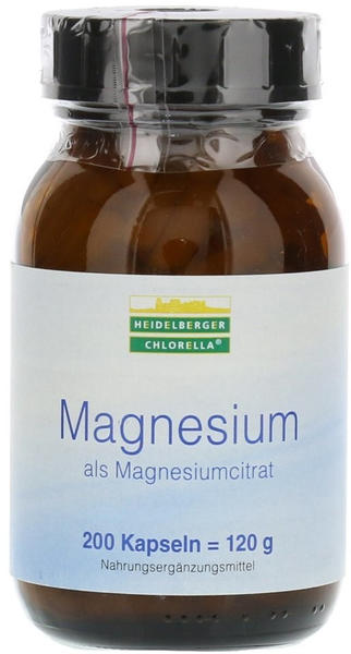 Heidelberger Chlorella Magnesium als Magnesiumcitrat Kapseln (200 Stk.)