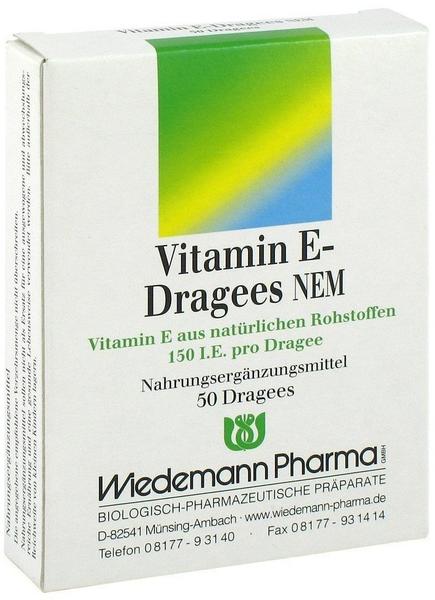Wiedemann Vitamin E Dragees NEM (50 Stk.)