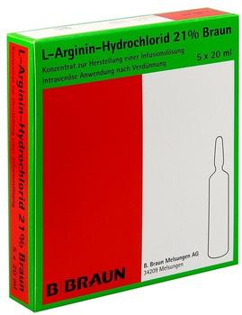 B. Braun L-arginin-hydrochlorid 21% Elek-Konz.Infusionslösung (5x20ml)