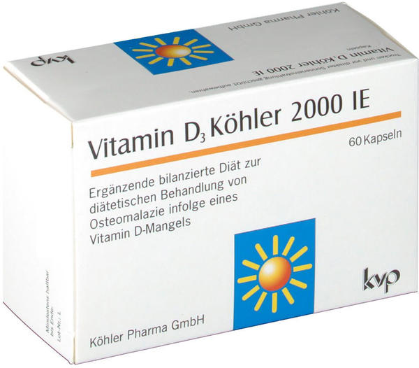 Köhler Pharma Vitamin D 3 2000 IE Kapseln (60 Stk.)
