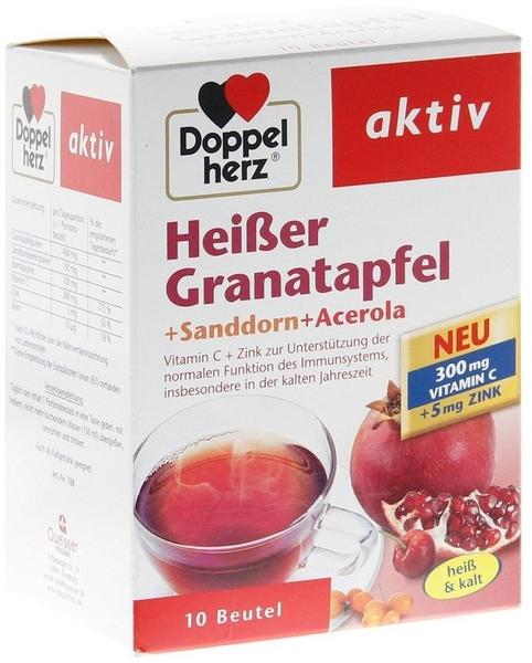 Doppelherz Heißer Granatapfel + Sanddorn + Acerola Beutel (10 Stk.)