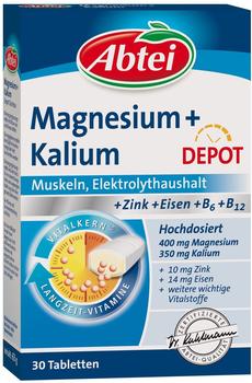 Abtei Magnesium + Kalium Depot Tabletten (30 Stk.)