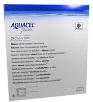 Aquacel Foam Adh&auml;siv 21x21 cm Verband 5 St