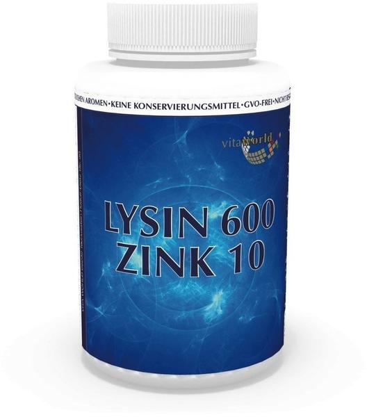 Vita-World Lysin 600mg plus Zink 10mg Kapseln (120 Stk.)