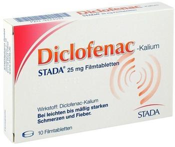 STADApharm GmbH DICLOFENAC KALIUM STADA 25 mg Filmtabletten 10 St