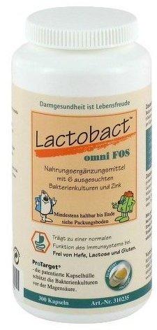 HLH Lactobact Omni Fos Magensaftresistente Kapseln (300 Stk.)