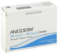 ANESDERM 25 mg/g + 25 mg/g Creme + 2 Pflaster 5 g