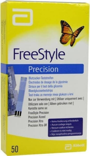 Emra-Med FreeStyle Precision Blutzucker Teststreifen (50 Stk.)