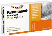 PARACETAMOL ratiopharm 75 mg Suppositorien 10 St