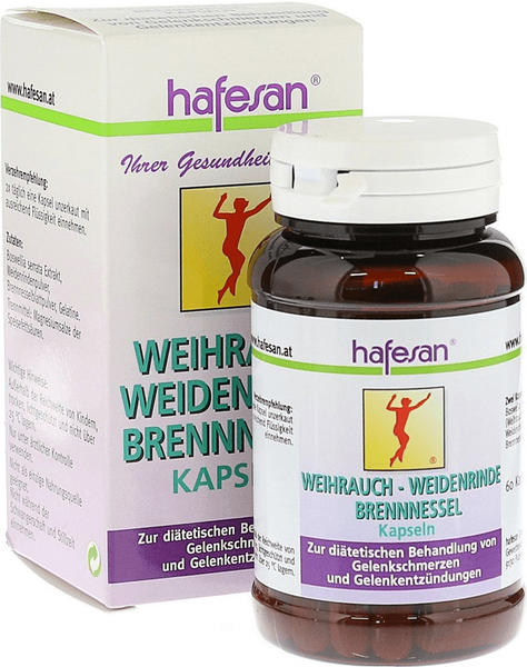Hafesan Weihrauch+Weidenrinde+Brennessel Kapseln (60 Stk.)