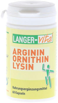 Langer vital Arginin Ornithin Lysin Kapseln (60 Stk.)