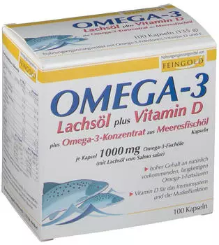 Burton Feingold Omega 3 Lachsöl plus Vit. D Kapseln (100 Stk.)