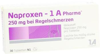 1 A Pharma NAPROXEN 1A Pharma 250 mg b.Regelschmerzen Tabl. 30 St