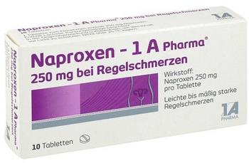 1 A Pharma NAPROXEN 1A Pharma 250 mg b.Regelschmerzen Tabl. 10 St