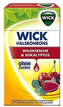 Wick Wildkirsch & Eukalyptus Bonbons ohne Zucker (46 g)