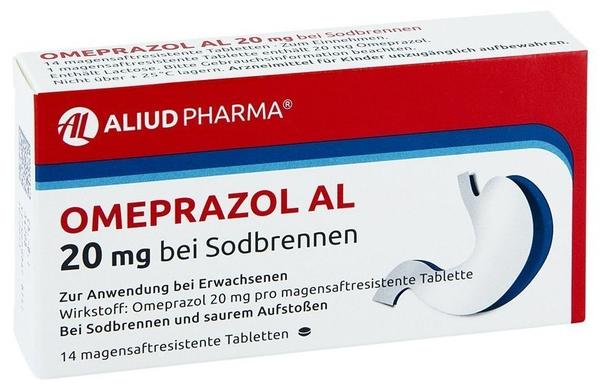 Omeprazol Al 20 mg bei Sodbrennen magensaftr. Tabletten (14 Stk.