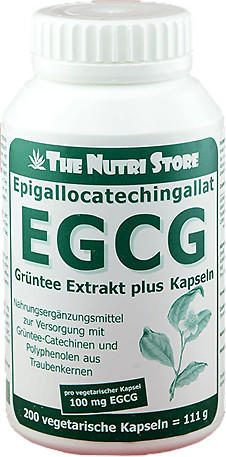 Hirundo Products EGCG 100 mg Grüntee Extrakt plus Kapseln (200 Stk.)