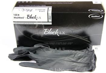 MaiMed Black Latex-Untersuchungshandschuhe puderfrei Gr. XL (100 Stk.)