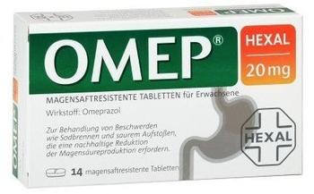 Hexal OMEP HEXAL 20 mg magensaftresistente Tabletten 14 St