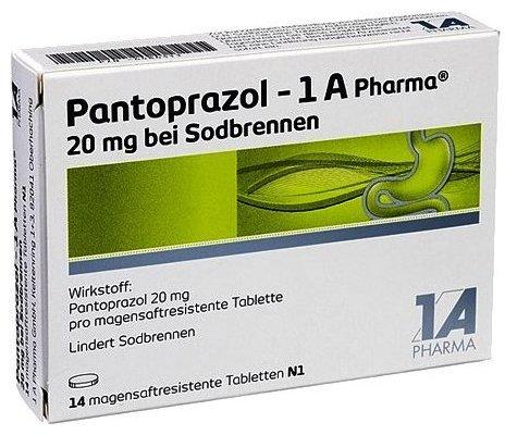 Pantoprazol 20 mg b. Sodbrennen magensaftresistente Tabletten (14 Stk.)