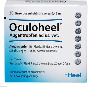 Heel Oculoheel Augentropfen f&uuml;r Tiere Einzeldosispipetten 20 St&uuml;ck