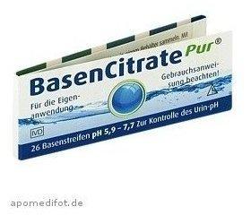 MADENA GmbH & Co KG BasenCitrate Pur Teststreifen 26 St.