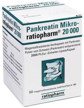 Pankreatin Mikro 20000 magensaftresistente Hartkapseln (50 Stk.)