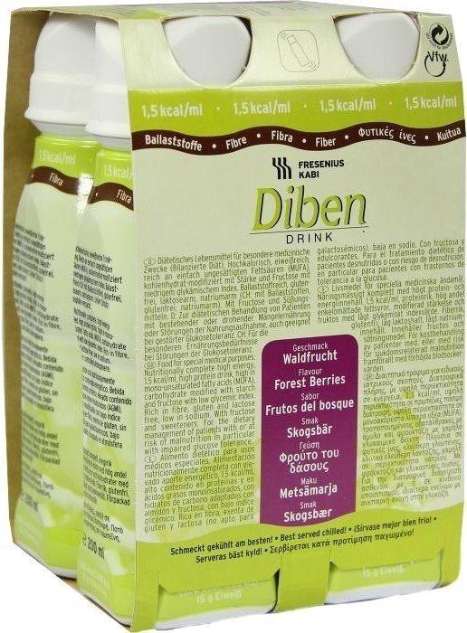 Diben Drink Waldfrucht – 1,5 Kcal/ml, Energiereicher Trinknahrung Für Unterwegs, 1 Dose