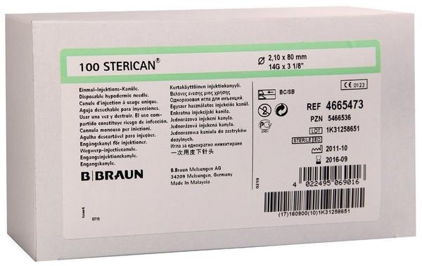 B. Braun Sterican Kanüle 14Gx3 1/8 2.10x80