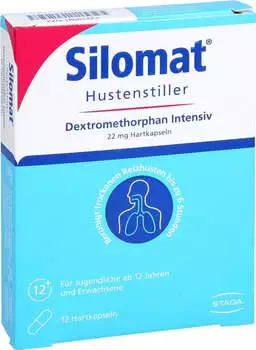 Silomat Hustenstiller Dextromethorphan Intensiv Hartkapseln (12 Stk.) – Anwendung bei Reizhusten und trockenem Husten
