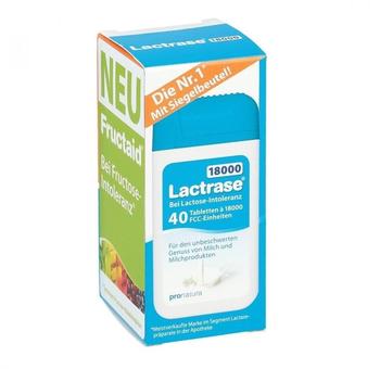 Pro Natura Lactrase 18000 FCC Tabletten Klickspender (2x40 Stk.)