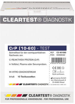 Diaprax Crp Hs Test Cleartest Testkass.cut Off 10-60mg/l (10 Stk.)