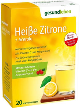 Gehe Gesund Leben Heiße Zitrone + Acerola Pulver (20 Stk.)