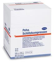 Peha Schlitzkompressen steril 7,5 x 7,5 cm 25X2 St