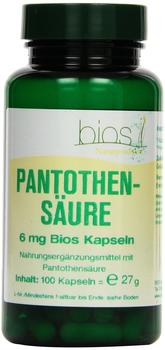 BIOS NATURPRODUKTE PANTOTHENSÄURE 6 mg Bios Kapseln